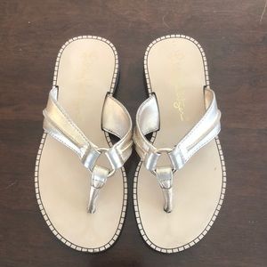 Lily Pulitzer flip flops